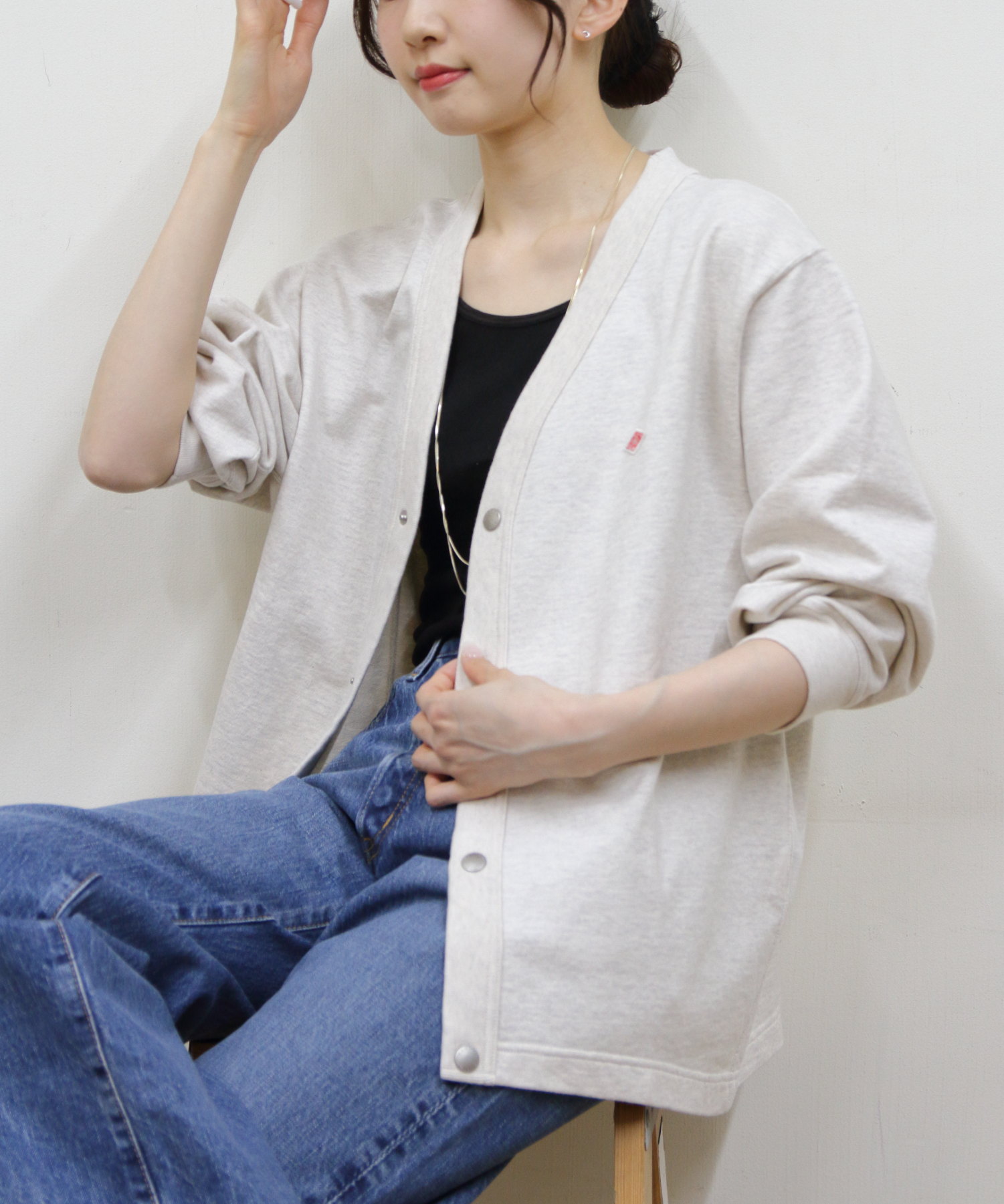 DANTON/ダントン Vネックカーディガン V-NECK CARDIGAN DT-C0406 CIN