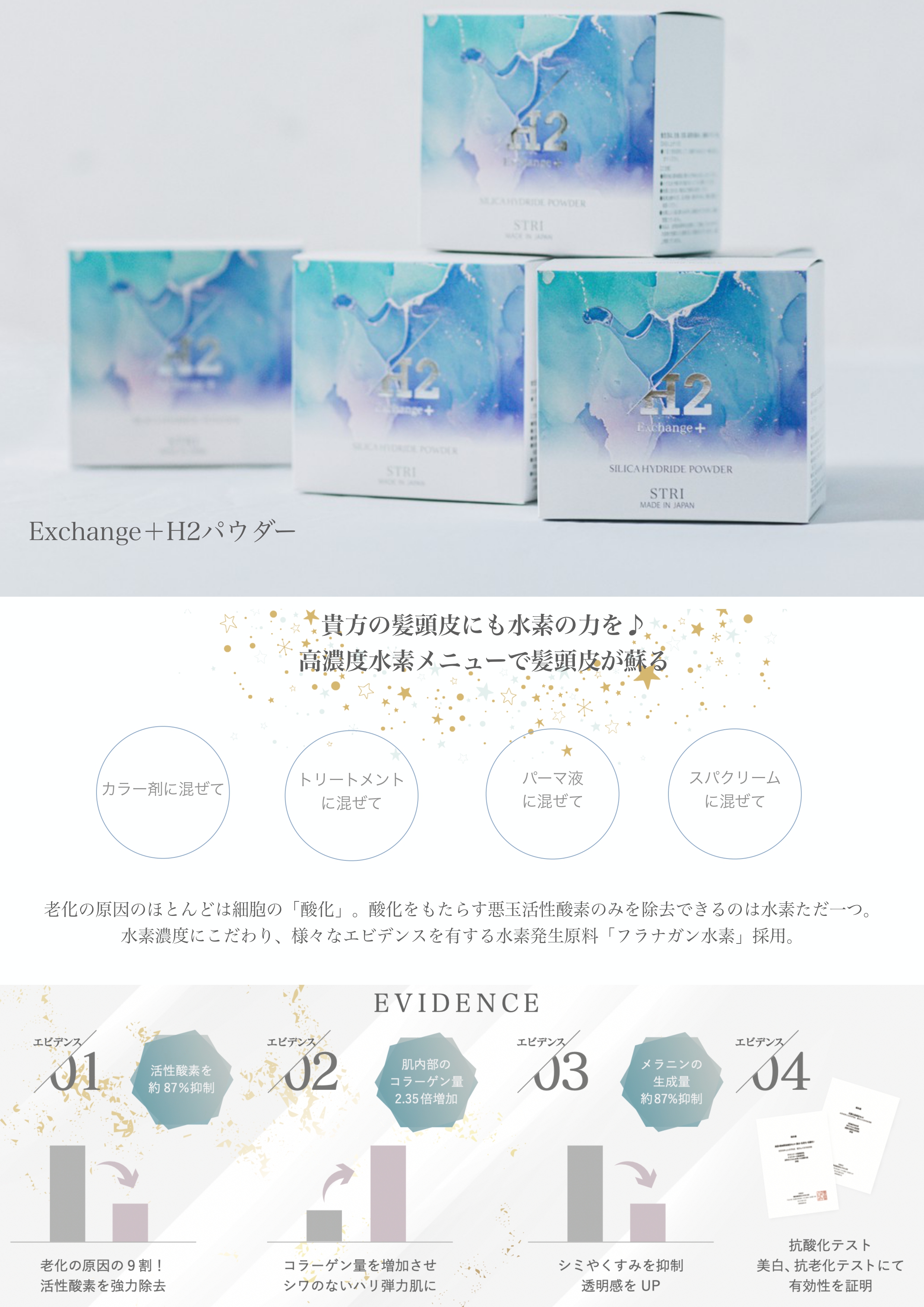 フラナガン水素パウダー使用「Exchange+H2パウダー」