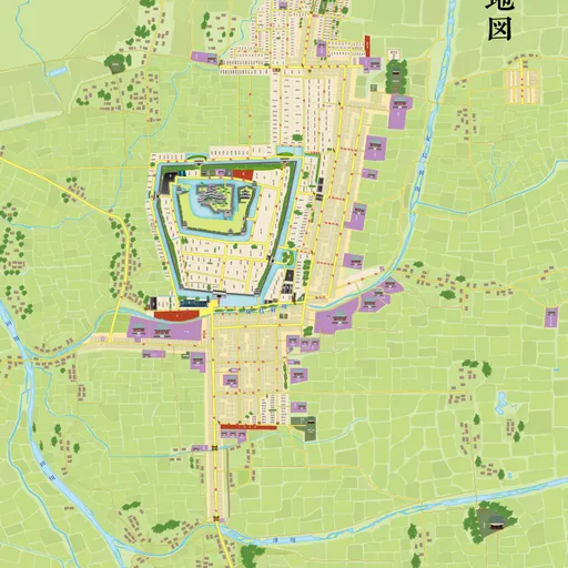 幕末松本藩古地図 | Original map, illustration digital map is Stroly