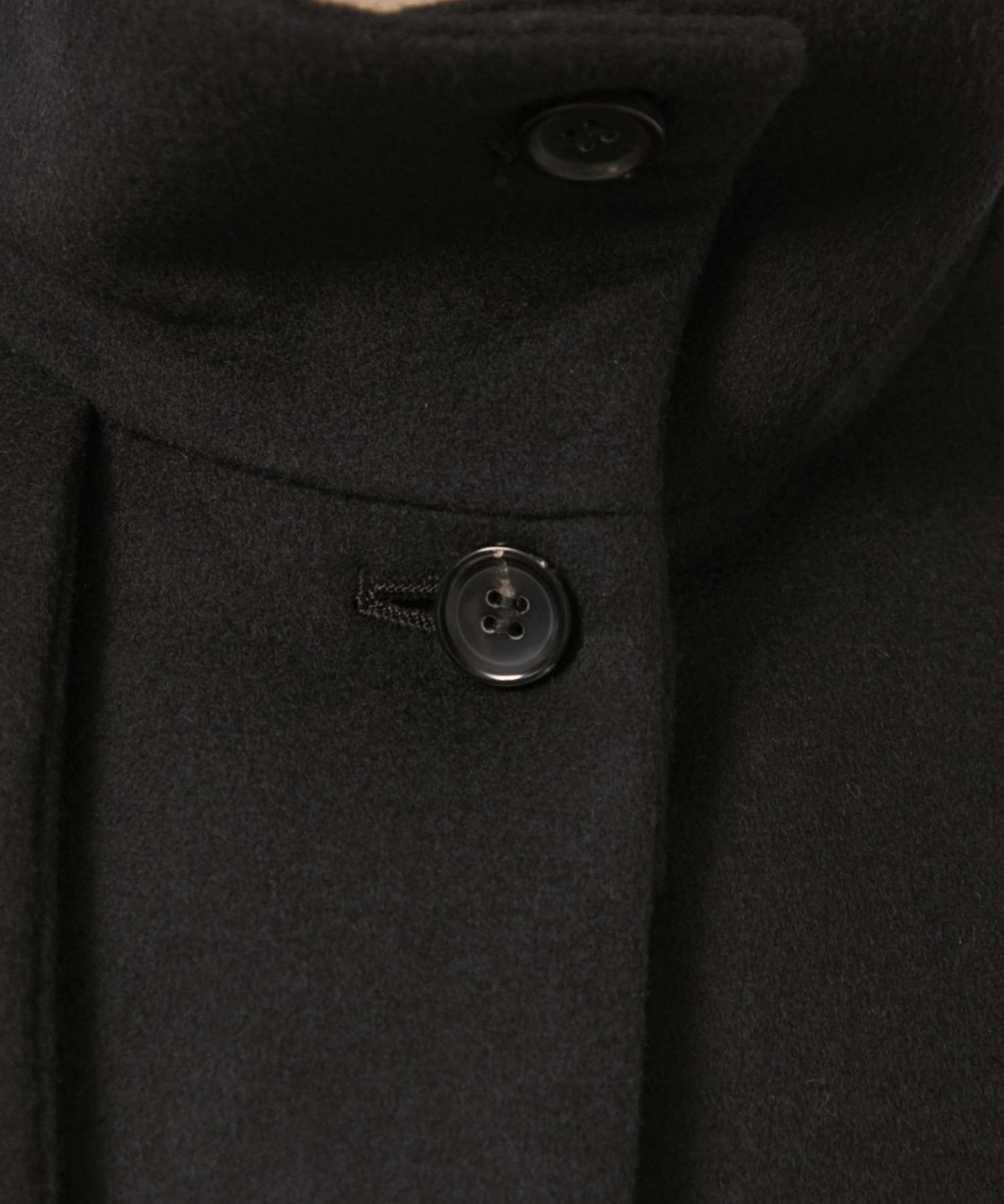 別注スタンドカラーコクーンコート(1 BLACK): Dessin de mode: WOMENS