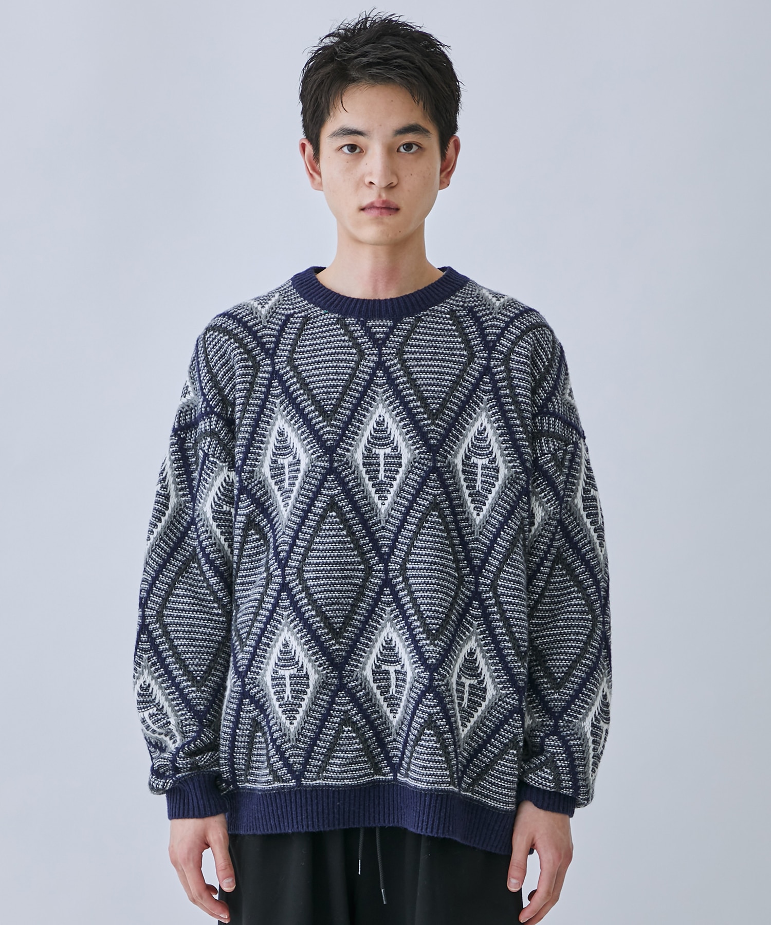TTT_MSW | Diamond pull over knit