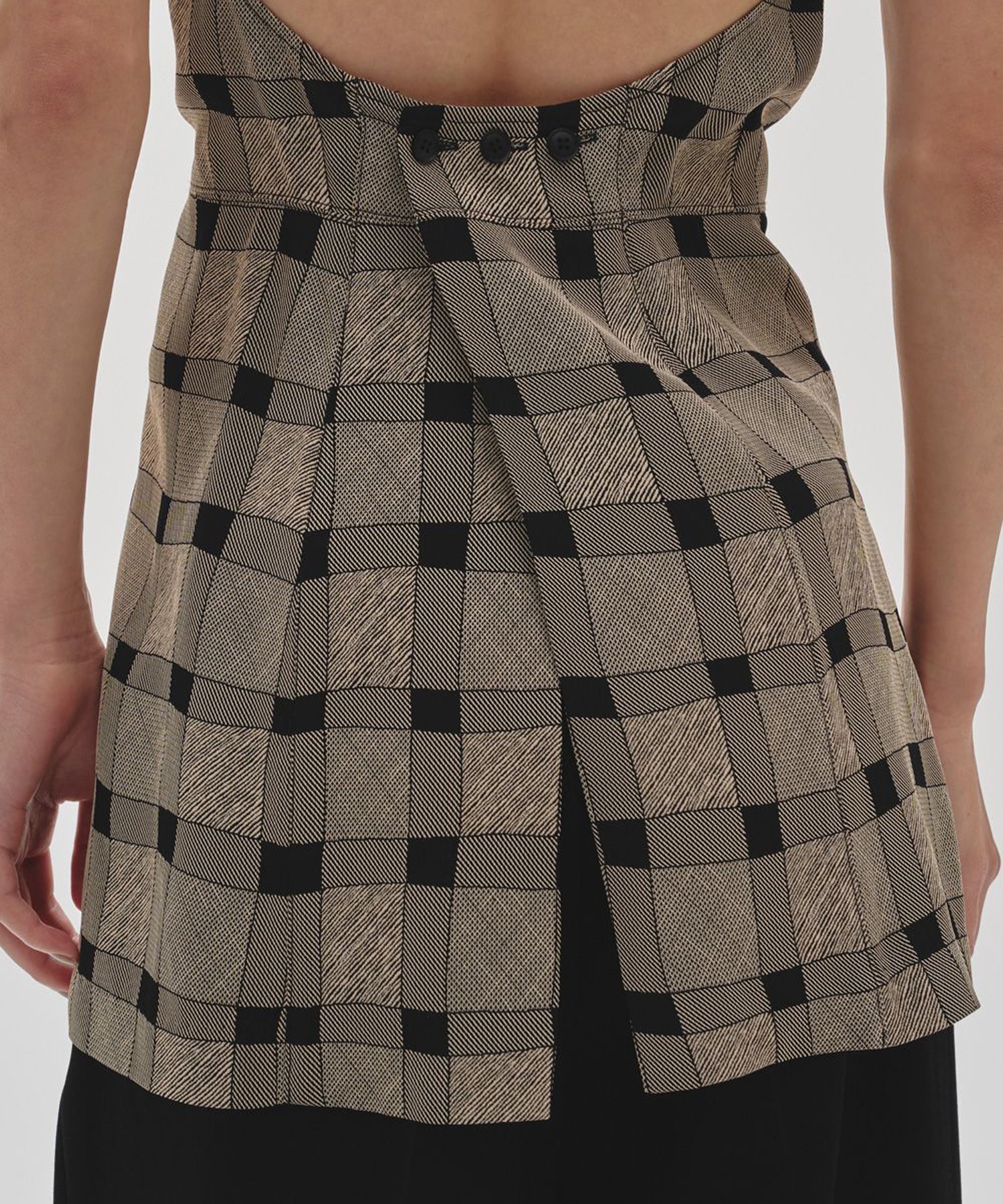 Halterneck Checkjaquard Top(FREE BLACK): TODAYFUL: WOMENS