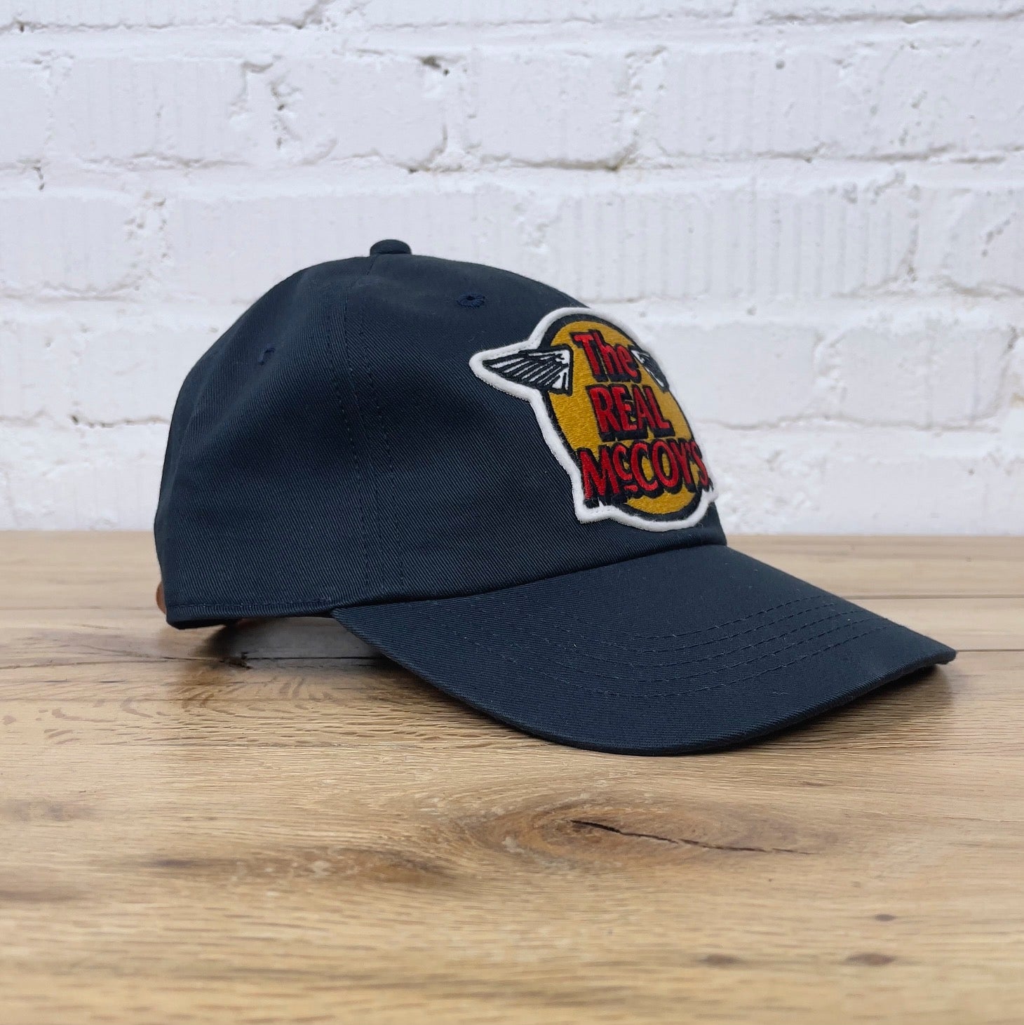 the real mccoy's | logo baseball cap navy – stuf|f-official
