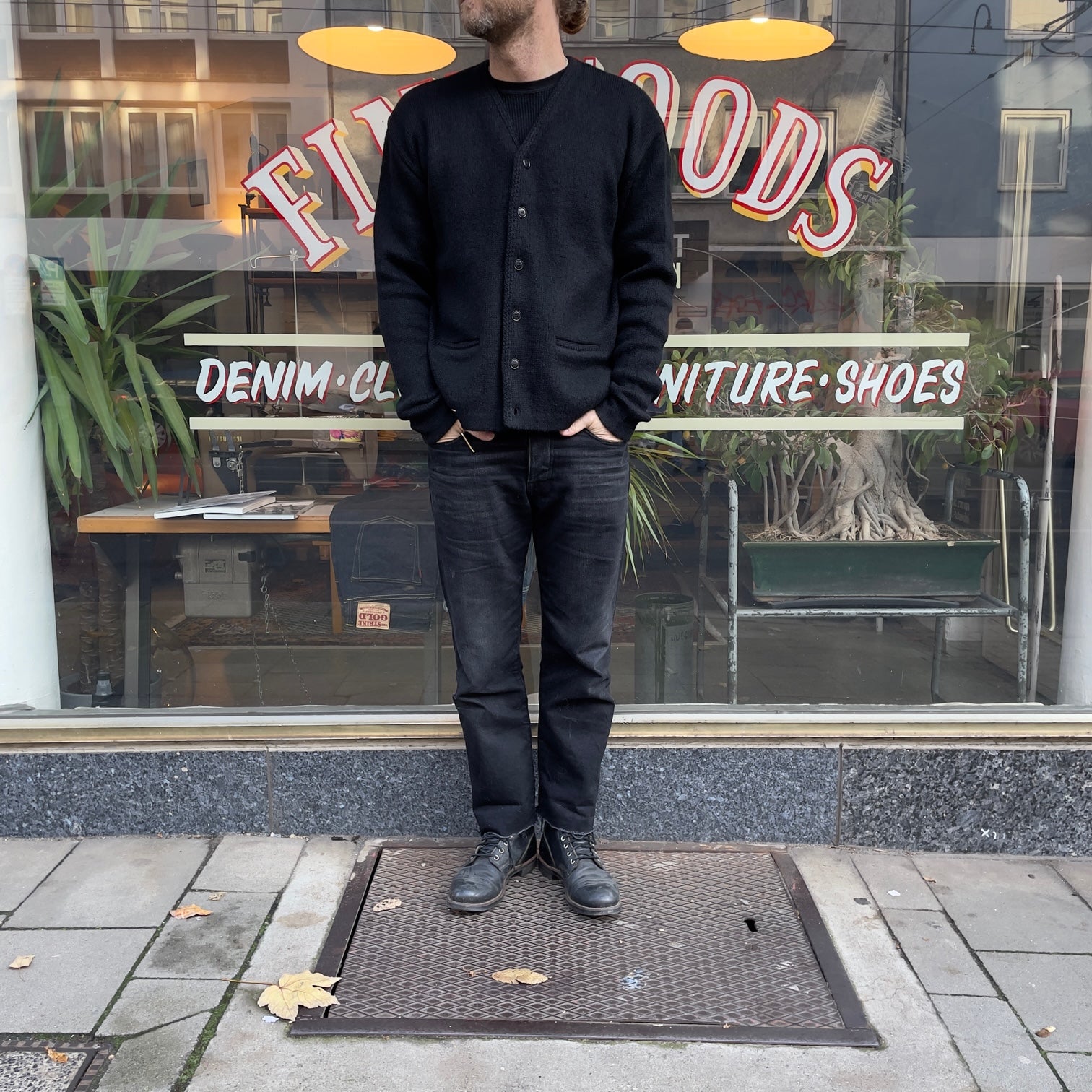 alpaca mohair cardigan black | boncoura | made in japan – stuf|f