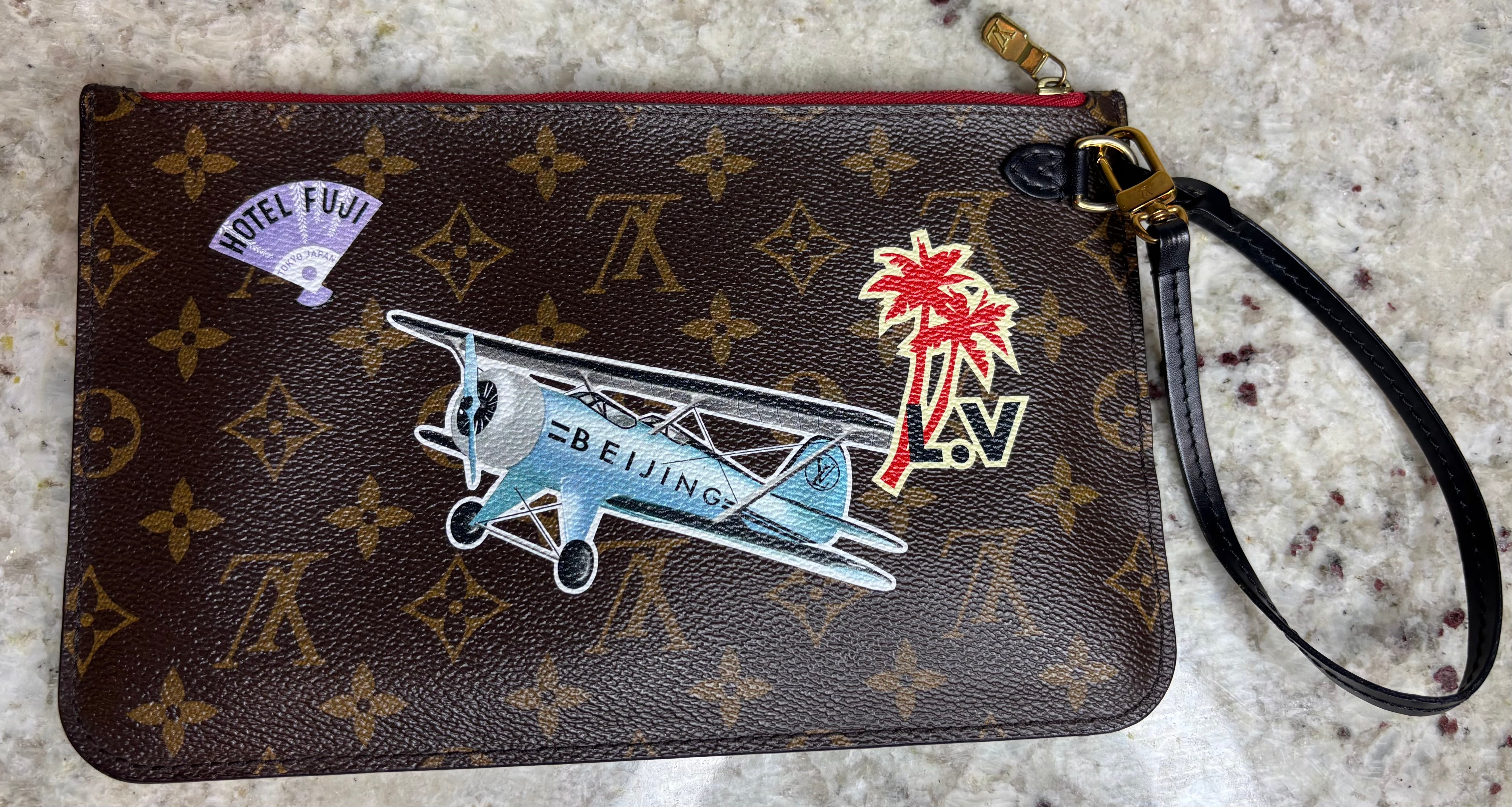 Authentic Preloved LOUIS VUITTON Monogram World Tour Neverfull