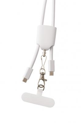 安全で便利な充電ケーブル×スマホストラップ 変換収納付きネック