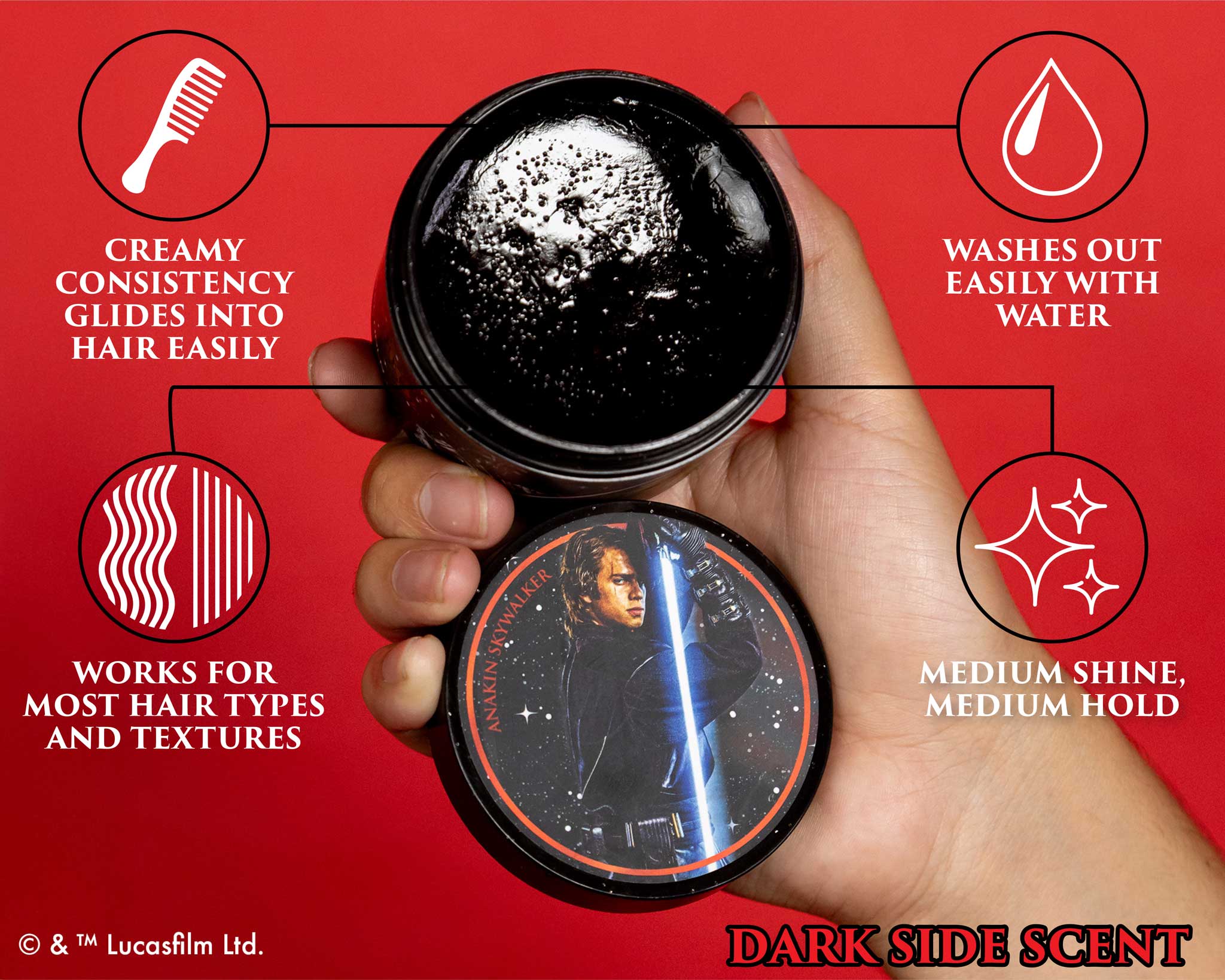 Suavecito Star Wars Dark Side II Pomade 3-Pack – Limited Edition