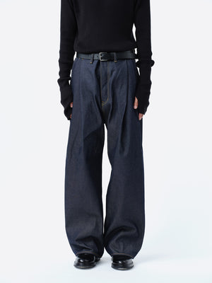2TUCK WIDE DENIM PANTS -ENTASIS Mk-Ⅱ-【RIGID INDIGO】 – SUBLATIONS