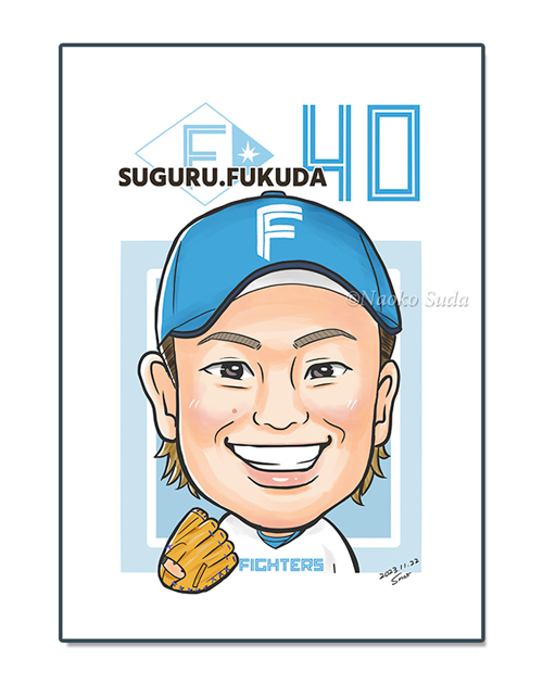 野球選手似顔絵 – イラストレーター スダナオ子の作品紹介サイト