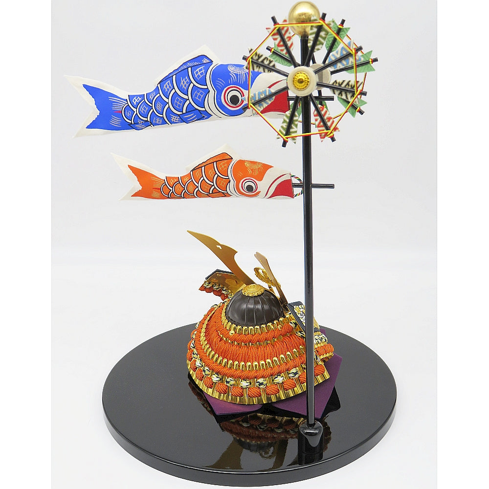 忠保 総大将豆兜 碧空 鯉のぼりセット – スガ人形店