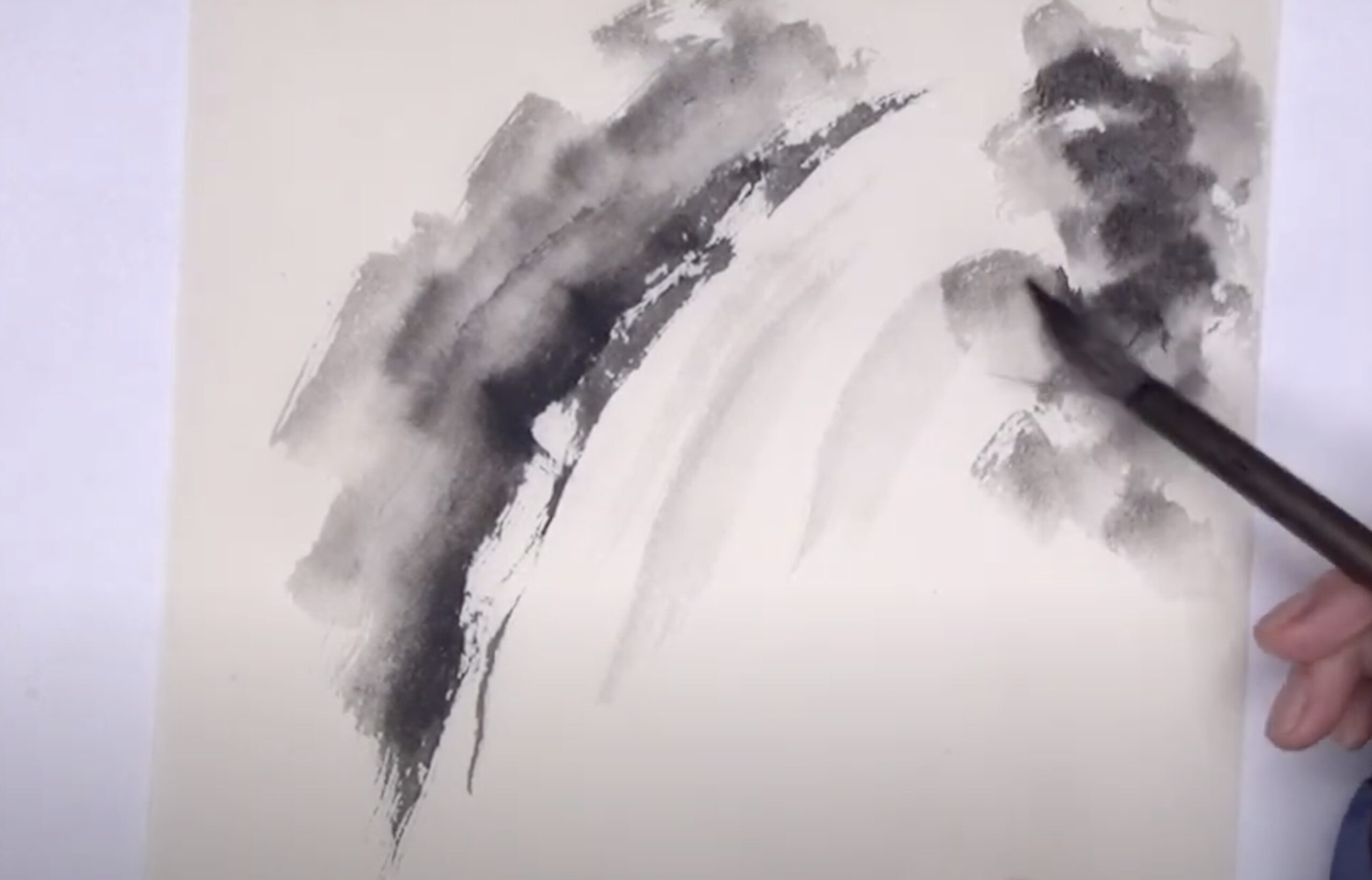 水墨画の風景】初心者でも簡単に描ける！滝を表現する3つの技法