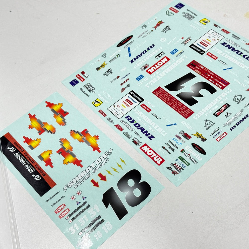 2024 SHIBATA TOYOTA GR86 w/ D1GP LIVERY 1-10 RC Drift Body