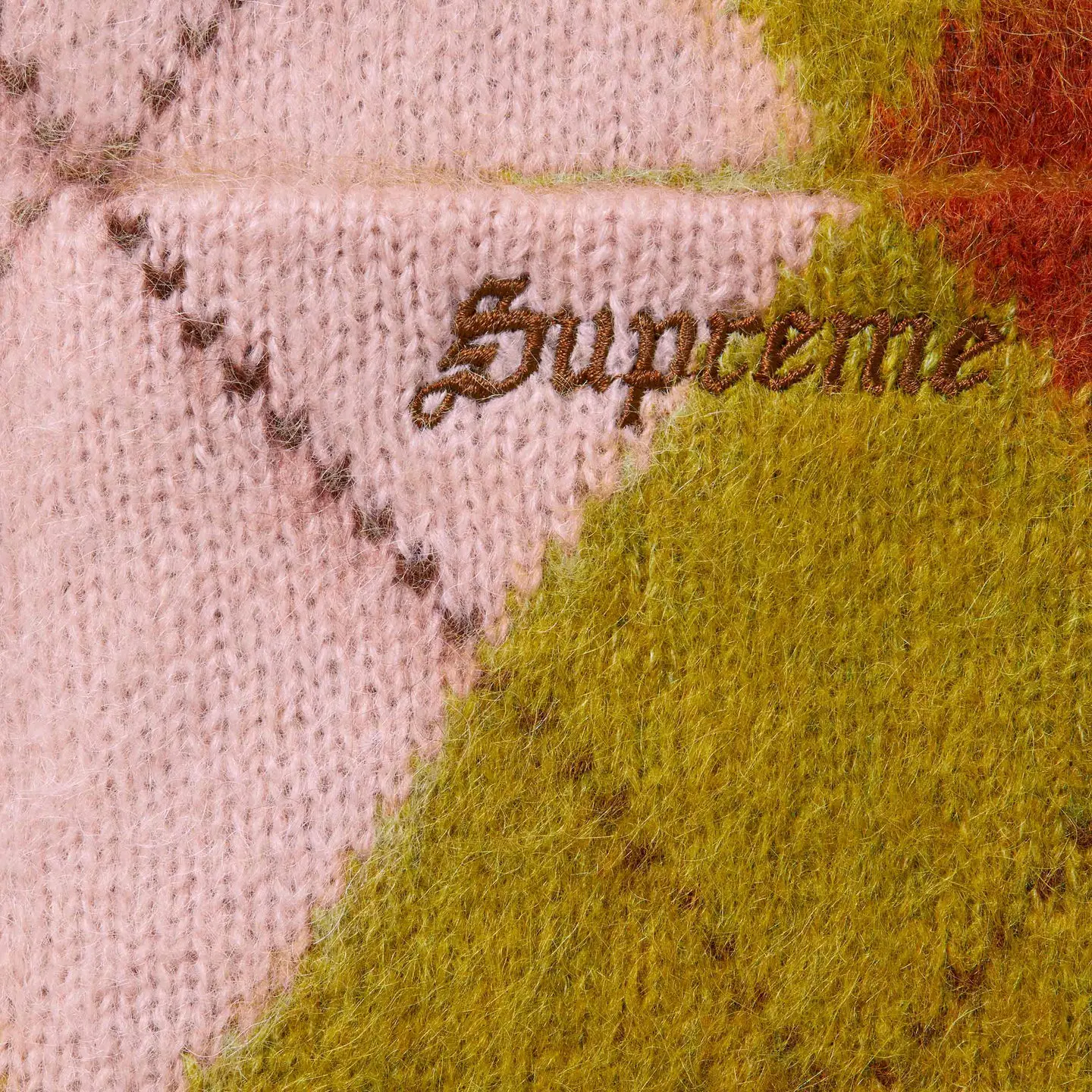 Brushed Argyle Zip Up Vest | Supreme 24ss