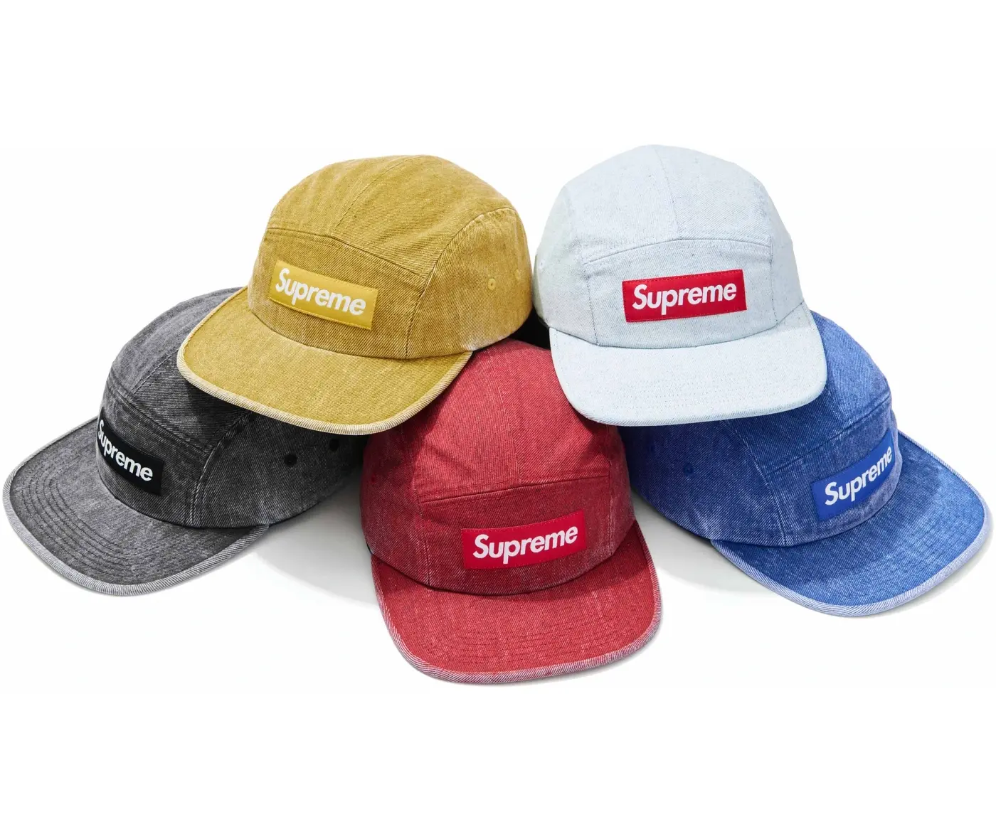 Coated Denim Camp Cap | Supreme 24ss