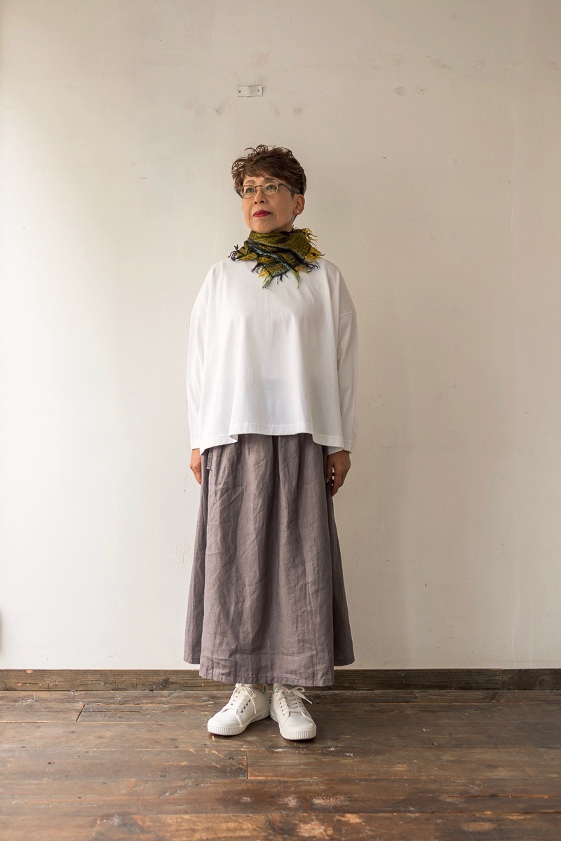 homspun リネンバイオ フリルポケットギャザースカート - SUSCON +